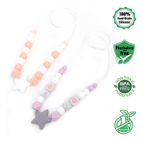 2 Collares De Silicona Para Lactancia Materna, Joyería De