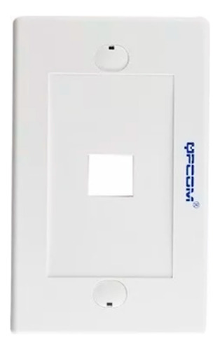 Faceplate 2 Puerto Qpcom Tapa Para Caja Sobrepuesta