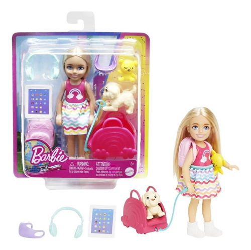 Barbie Chelsea Viajera Con Accesorios Muñeca
