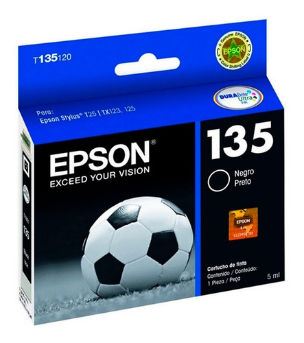 Cartucho Epson T135120 135 Para Stylus T25 Tx123 Tx125 Preto