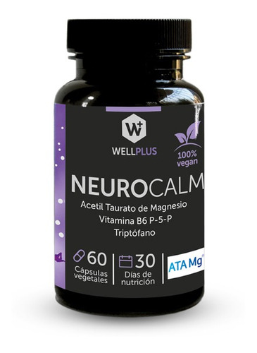 Imagen 1 de 1 de Neurocalm Wellplus Vegano 60 Cápsulas 