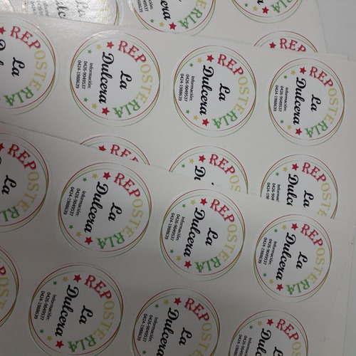 Imagen 5 de 8 de Calcomanias Para Emprendimiento Sticker Etiquetas Troquelada