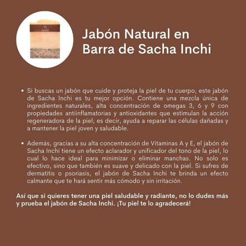 Imagen 9 de 9 de Jabones Asaí Sacha Inchi | Kit - g a $254