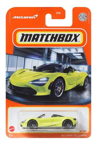 Matchbox Mclaren 720 Spider 3/100 (verde Lima)