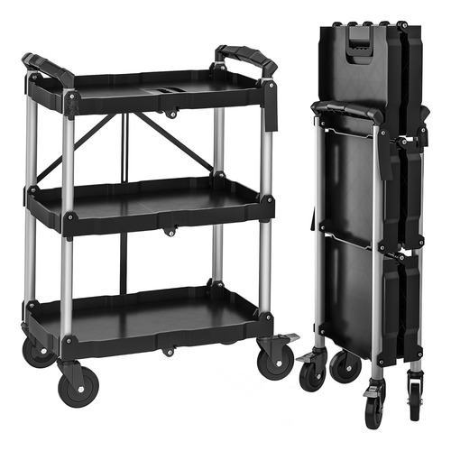Carrito De Servicio Plegable De 350 Libras, Carrito Plegable