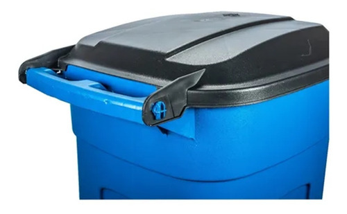 Bote Para Basura 135 L Tacho Con Tapa Y Llantas 2 Piezas