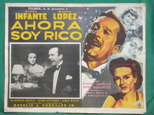 Pedro Infante Ahora Soy Rico Marga Lopez Cartel De Cine 4