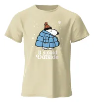 Comprar Playera Navidad Snoopy Peanuts Its Cold Outside Hombre Mujer