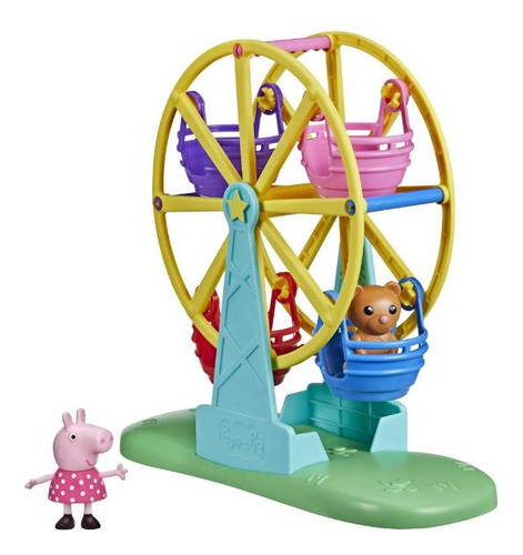 Set de figuras de ação Hasbro Peppa Pig Peppa Pig Ferris Wheel Peppa Pig - 3 peças