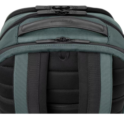 Mochila profissional Altmont, laptop Essential, cor verde Victorinox, design de tecido liso