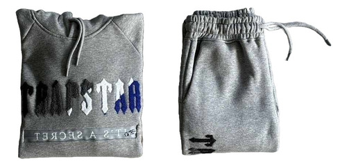 Trapstar Conjunto Chenille Decoded 2.0 Original, Gris/azul