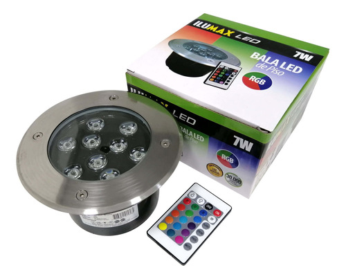 Bala De Piso Led 7w Rgb