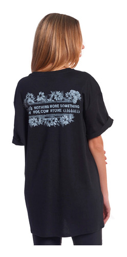Imagen 2 de 4 de Remera Volcom G Te Mc Coco Boyfriend Negro Hombre