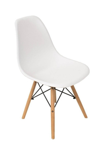 Imagen 2 de 2 de Silla de comedor Virke Eames, estructura color blanco, 4 unidades