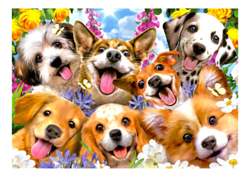 Rompecabezas Selfie De Perritos 1000 Piezas Educa