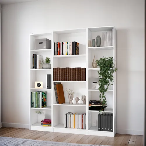 Combo 19 Estante Colección Home - Blanco
