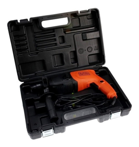 Imagem 3 de 4 de Martelete Black+Decker KD620K laranja frequência de 60Hz com 620W de potência 127V