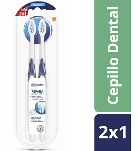 Sensodyne Repara Y Protege Cepillo Dental, Cerdas Suaves 2x