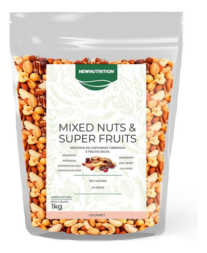 Mixed Nuts & Superfruits 1kg Mix De Castanha Com Frutas Seca