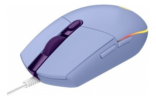 Mouse Gamer Óptico G203 Lightsync Rgb Lilás Logitech G