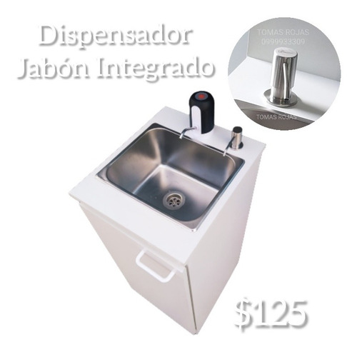 Imagen 1 de 9 de Lavamanos Portátiles Portátil Dispensador Jabón Incrustado