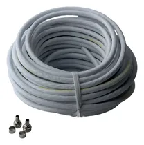 Comprar Cable Coaxil Para Tv Cable Armado  De 10 Metros + Conectores