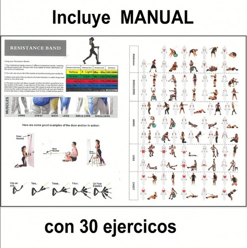 Bandas Elásticas De Resistencia Entrenamiento Yoga Fitness