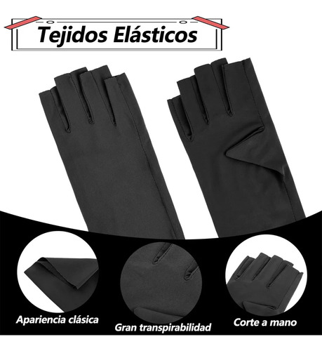 2pars Guantes Uv Para Uñas Upf90+, Para Manicura