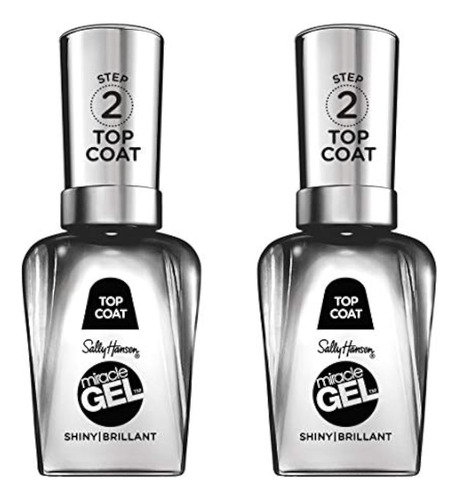 Sally Hansen Miracle Gel Top Coat # 100 (paquete De 2)