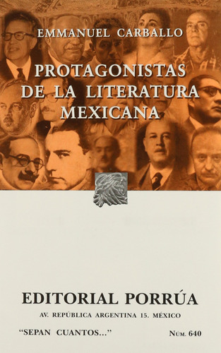 Protagonistas De La Literaturamexicana (portada Puede 81m0o