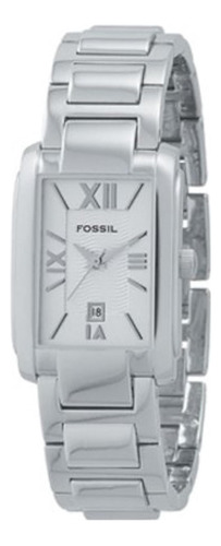 Reloj Vintage Fossil Es1165 Mujer Plateado Acero Original