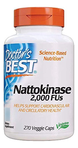 Doctor's Best Nattokinase, Non-gmo, Vegan, Gluten Free, 270 
