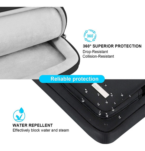 Lacdo 17.3 Inch 360° Protective Laptop Bag Sleeve Case Fo...