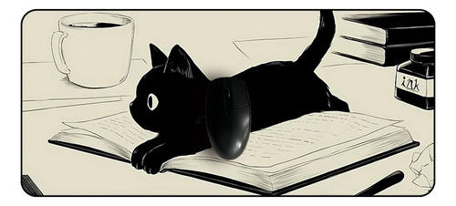 Alfombrilla De Ratón Antideslizante De Gato Dibujos Animados