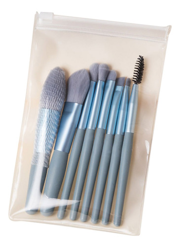 8 Peças De Mini Conjunto De Pincéis De Maquiagem Foundation