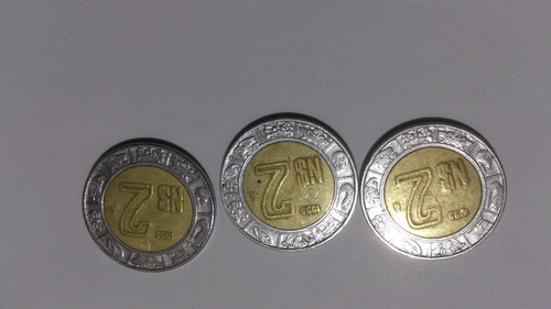 Set De Dos Monedas De Uno Y Dos Nuevos Pesos Año 1995 (Usado)