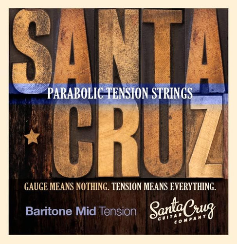 Santa Cruz - Cuerdas De Tensión Parabólica Acústica Barítono