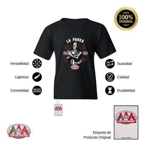 Playera Deportiva Niño Niña Lucha Libre Aaa La Parka 66 20