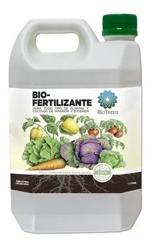 Bio Fertilizante Bioterra 100% Natural 1 Litro