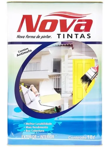 Tinta Látex Acrílico Standard Branco 18l - 115 - Nova Tintas Menor preço em Tinta Látex Acrílico Standard Branco 18l - 115 - Nova Tintas