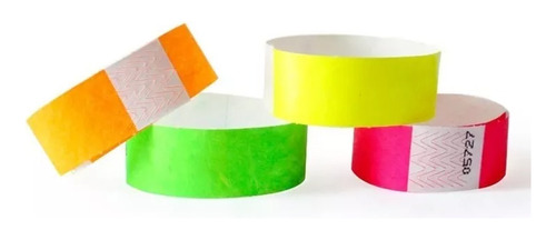 500 Pulseras Personalizadas Tyvek Eventos Fiestas Brazaletes