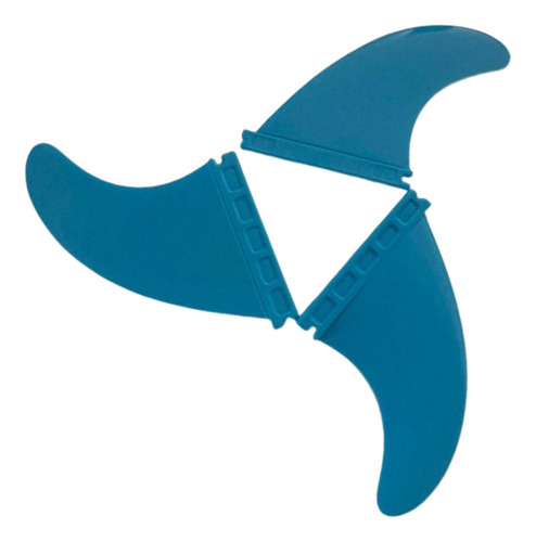 Stand Up Paddle Board Fin Surfboard Tail Fin 3 Unids / Azul