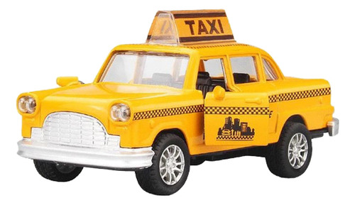 Miniatura Taxi Antigo Metal 1:32 Carrinho De Ferro Fricção
