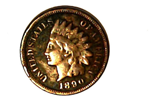 1890 Centavo Indio          Moneda  Usa