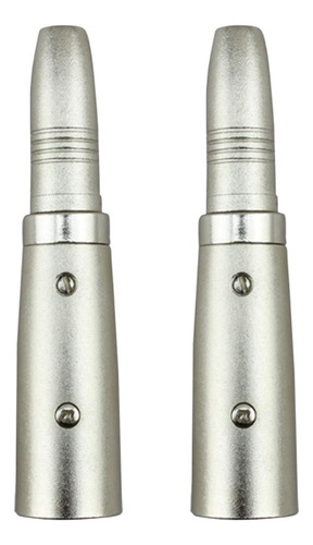 4pc - Xlr De 3 Pines Macho A 1/4 6.35mm Mono Hembra Jack