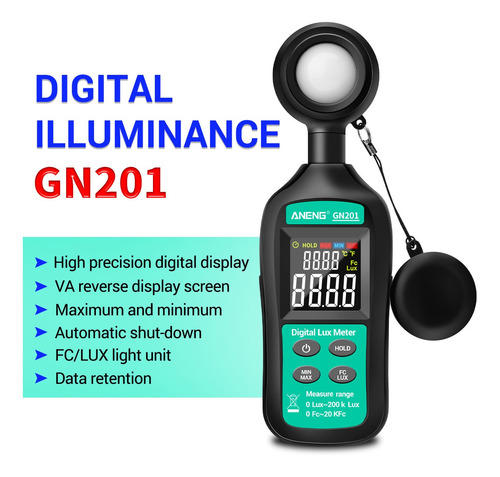 Mini Medidor De Luz Digital Aneng 0-20,0000