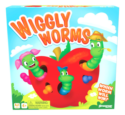 Pressman Wiggly Worms - Juego Preescolar De Memoria A Juego.