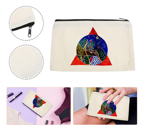 Estuche Para Lápices De Lona Con Transferencia De Calor, 10