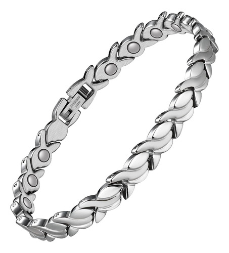 Pulsera Magnética De Cristal Para Mujer Largo Ajustable