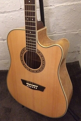 Washburn Wd30sce Natural - Guitarra Electroacusticas